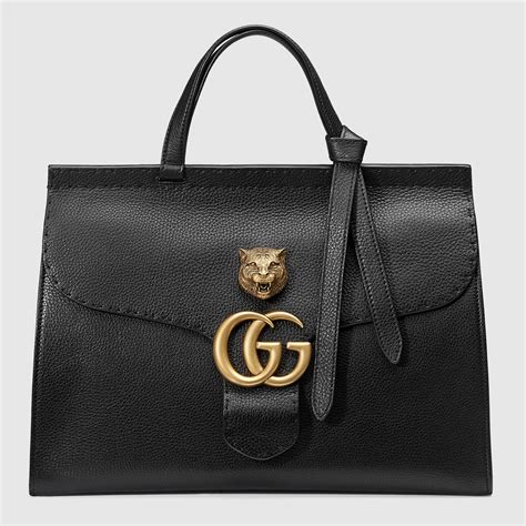 gucci marmont leather top handle bag|gucci marmont medium shoulder bag.